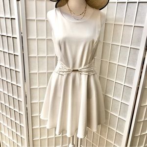 MARCIANO white cutout mini dress. Lined. Sexy and cute. Size 6 Good condition